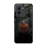 Lord Hanuman Animated Vivo V25 Pro Glass Back Cover Online