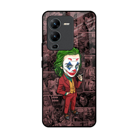 Joker Cartoon Vivo V25 Pro Glass Back Cover Online