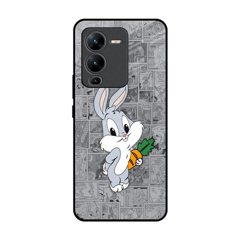 Cute Baby Bunny Vivo V25 Pro Glass Back Cover Online
