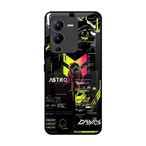 Astro Glitch Vivo V25 Pro Glass Back Cover Online
