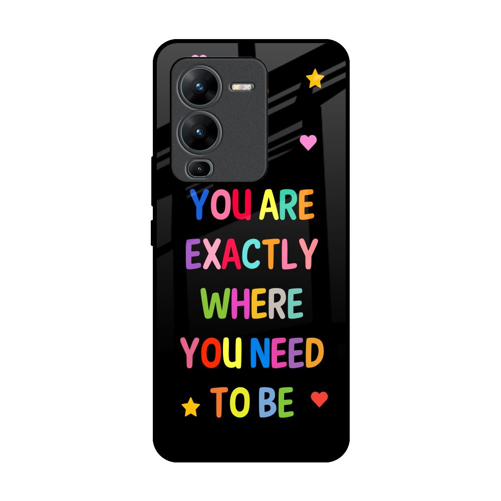 Magical Words Vivo V25 Pro Glass Back Cover Online