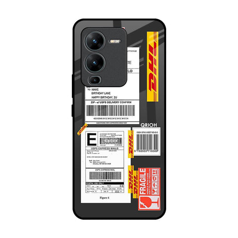 Cool Barcode Label Vivo V25 Pro Glass Back Cover Online