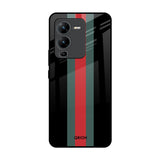Vertical Stripes Vivo V25 Pro Glass Back Cover Online