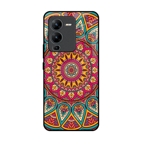 Elegant Mandala Vivo V25 Pro Glass Back Cover Online