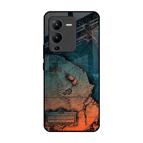 Geographical Map Vivo V25 Pro Glass Back Cover Online