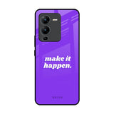 Make it Happen Vivo V25 Pro Glass Back Cover Online