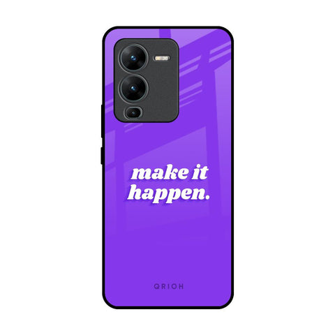 Make it Happen Vivo V25 Pro Glass Back Cover Online