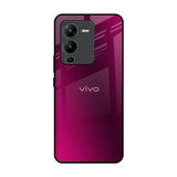 Pink Burst Vivo V25 Pro Glass Back Cover Online