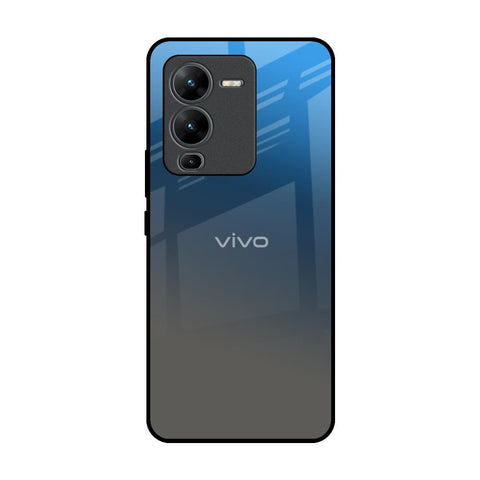 Blue Grey Ombre Vivo V25 Pro Glass Back Cover Online