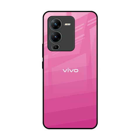 Pink Ribbon Caddy Vivo V25 Pro Glass Back Cover Online
