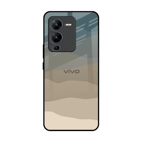 Abstract Mountain Pattern Vivo V25 Pro Glass Back Cover Online