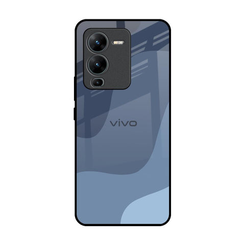 Navy Blue Ombre Vivo V25 Pro Glass Back Cover Online