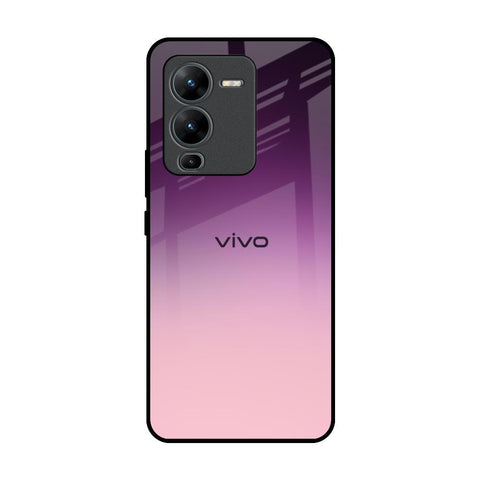 Purple Gradient Vivo V25 Pro Glass Back Cover Online