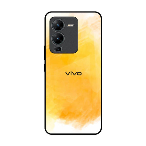 Rustic Orange Vivo V25 Pro Glass Back Cover Online