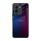Mix Gradient Shade Vivo V25 Pro Glass Back Cover Online