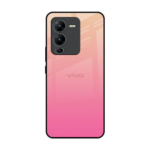 Pastel Pink Gradient Vivo V25 Pro Glass Back Cover Online