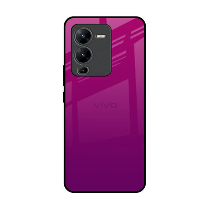 Magenta Gradient Vivo V25 Pro Glass Back Cover Online
