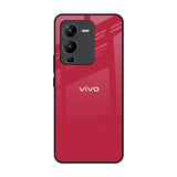 Solo Maroon Vivo V25 Pro Glass Back Cover Online