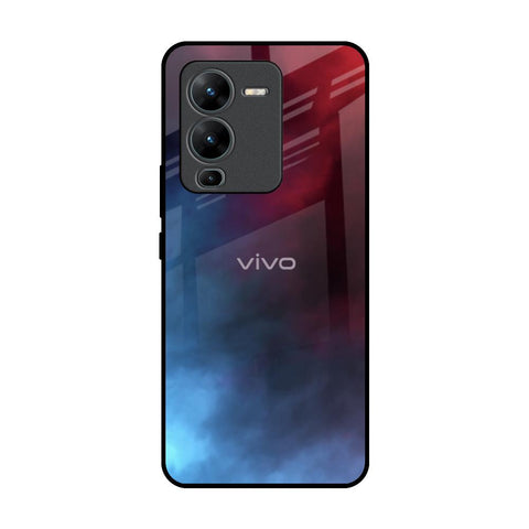 Smokey Watercolor Vivo V25 Pro Glass Back Cover Online