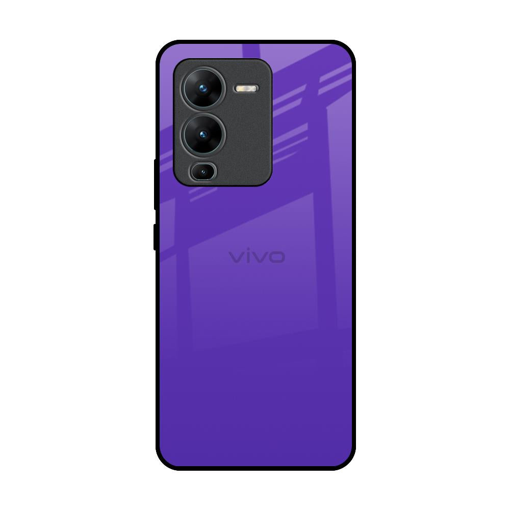 Amethyst Purple Vivo V25 Pro Glass Back Cover Online