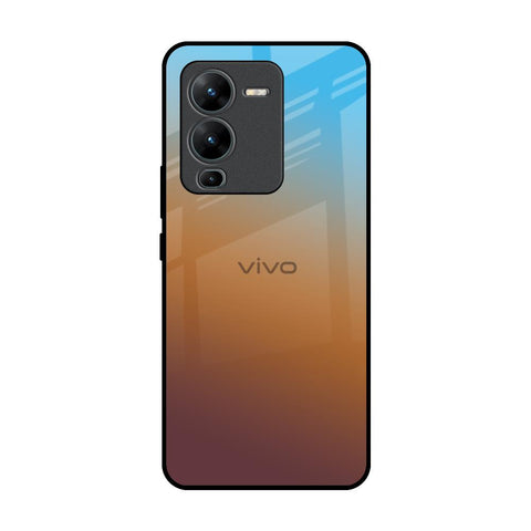 Rich Brown Vivo V25 Pro Glass Back Cover Online