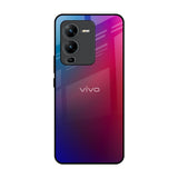 Magical Color Shade Vivo V25 Pro Glass Back Cover Online