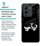 Space Traveller Glass Case for Vivo V25 Pro