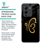 Luxury Fashion Initial Glass Case for Vivo V25 Pro