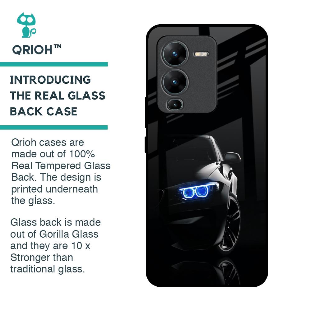 Car In Dark Glass Case for Vivo V25 Pro
