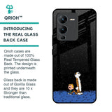 Night Sky Star Glass Case for Vivo V25 Pro