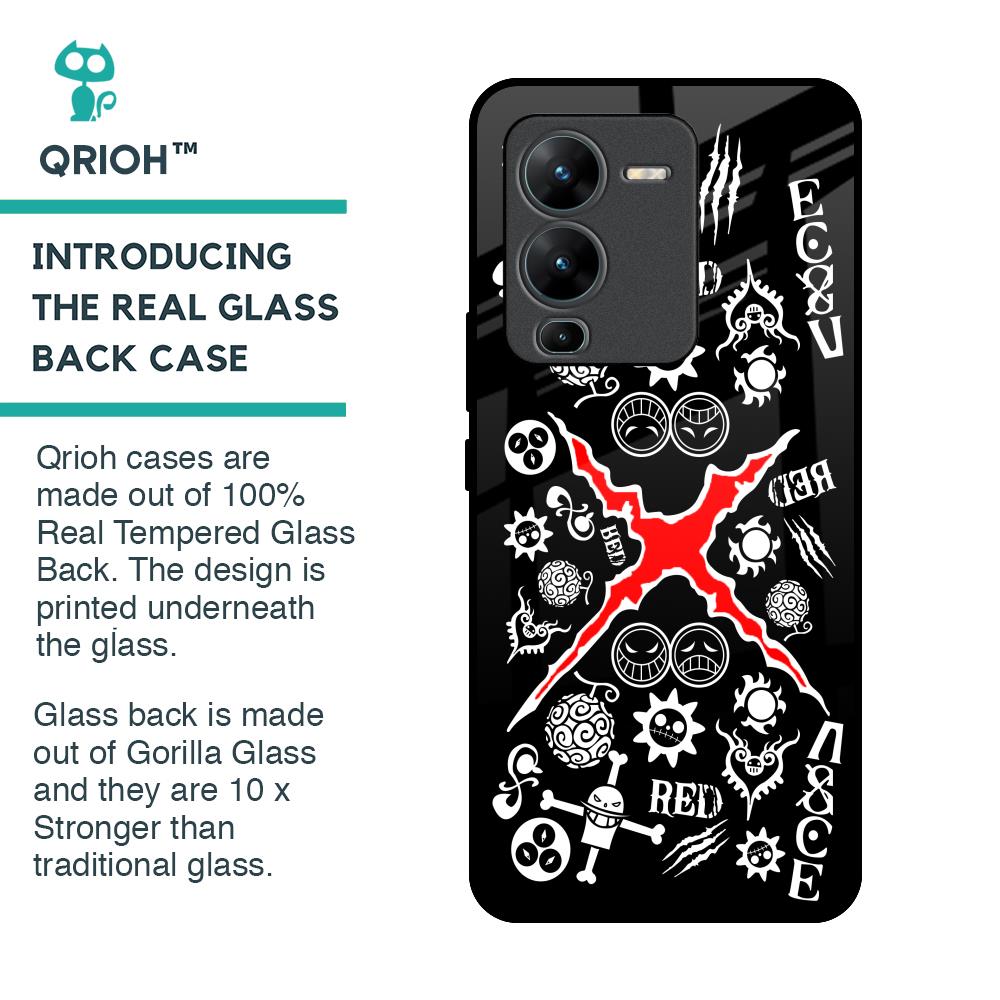Red Zone Glass Case for Vivo V25 Pro