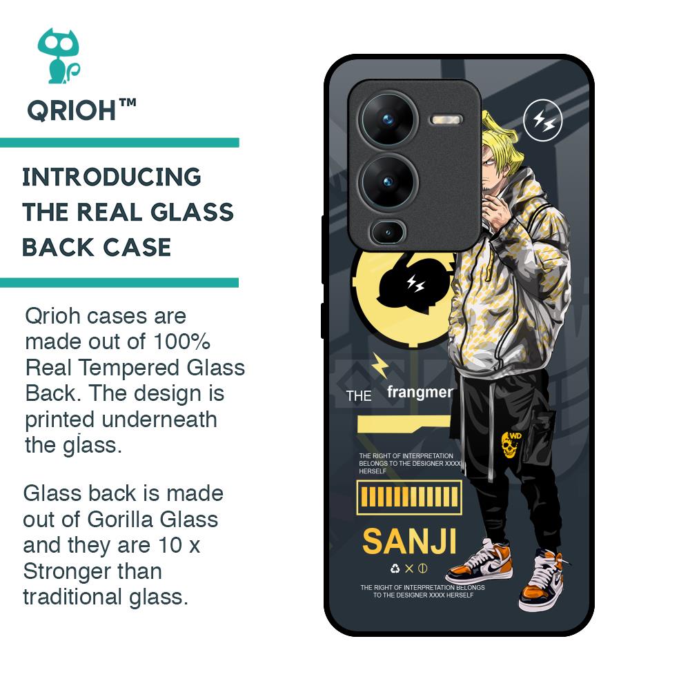 Cool Sanji Glass Case for Vivo V25 Pro