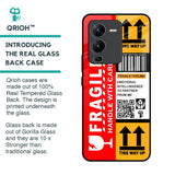 Handle With Care Glass Case for Vivo V25 Pro