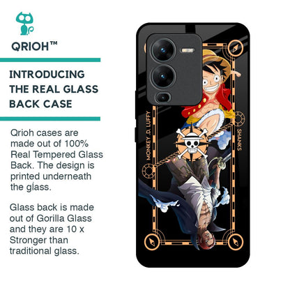 Shanks & Luffy Glass Case for Vivo V25 Pro