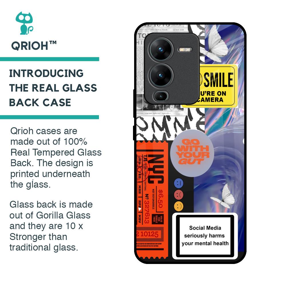 Smile for Camera Glass Case for Vivo V25 Pro