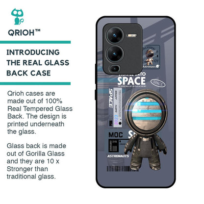 Space Travel Glass Case for Vivo V25 Pro
