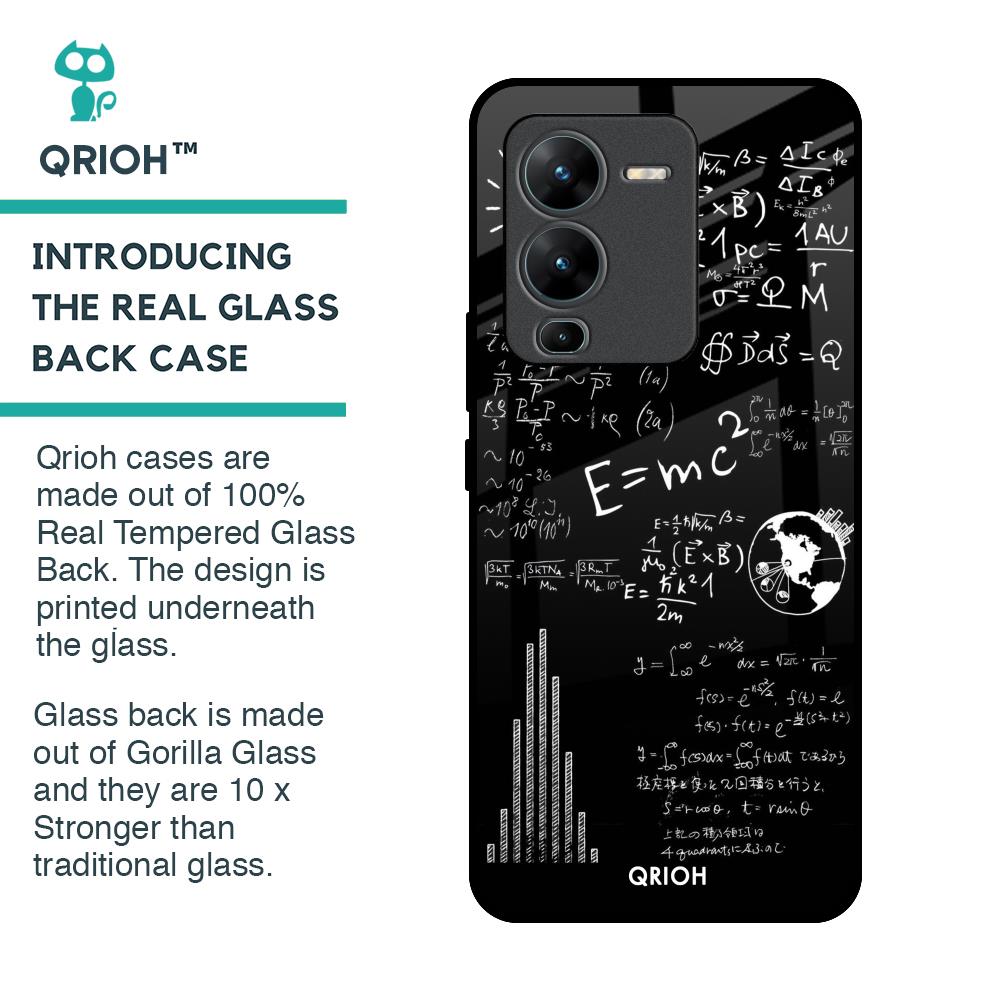Funny Math Glass Case for Vivo V25 Pro
