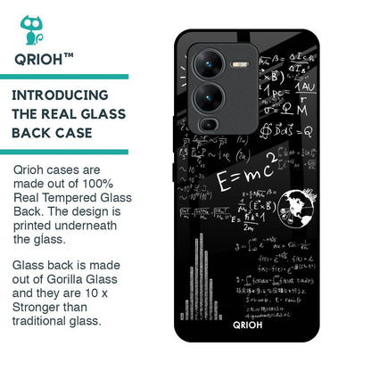 Funny Math Glass Case for Vivo V25 Pro