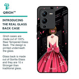 Fashion Princess Glass Case for Vivo V25 Pro