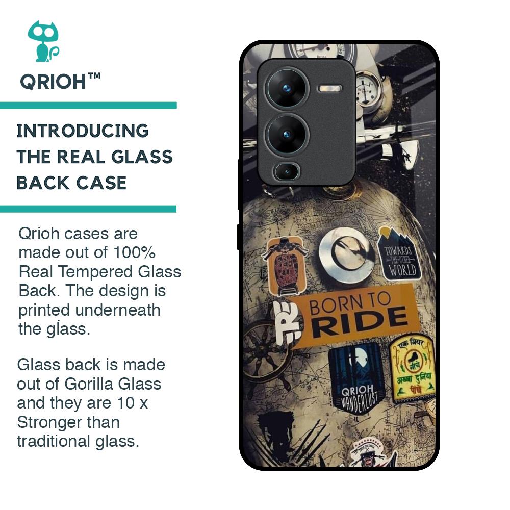 Ride Mode On Glass Case for Vivo V25 Pro