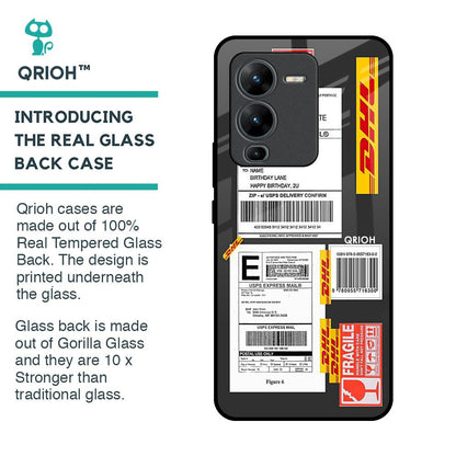 Cool Barcode Label Glass Case For Vivo V25 Pro