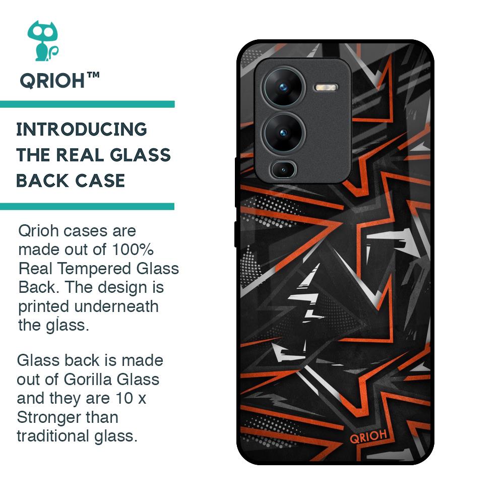 Vector Art Glass Case for Vivo V25 Pro