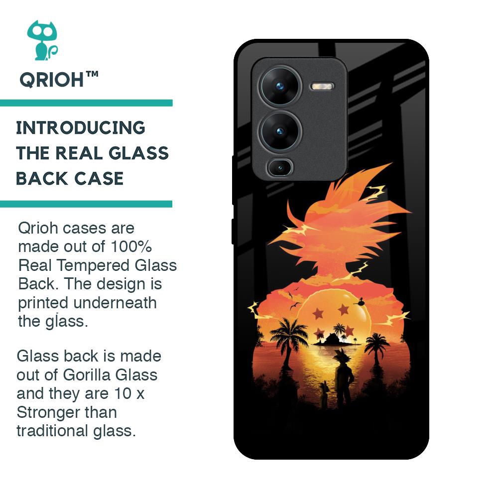 Japanese Paradise Glass Case for Vivo V25 Pro