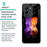 Minimalist Anime Glass Case for Vivo V25 Pro