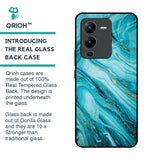 Ocean Marble Glass Case for Vivo V25 Pro