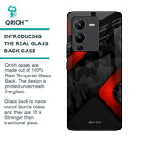 Modern Camo Abstract Glass Case for Vivo V25 Pro