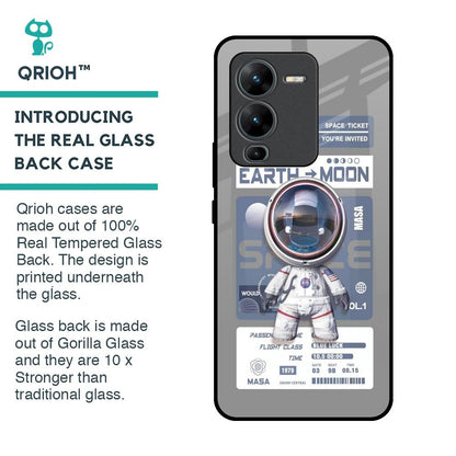 Space Flight Pass Glass Case for Vivo V25 Pro