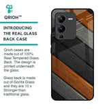 Tri Color Wood Glass Case for Vivo V25 Pro