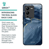 Deep Ocean Marble Glass Case for Vivo V25 Pro