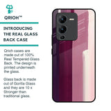 Brush Stroke Art Glass Case for Vivo V25 Pro